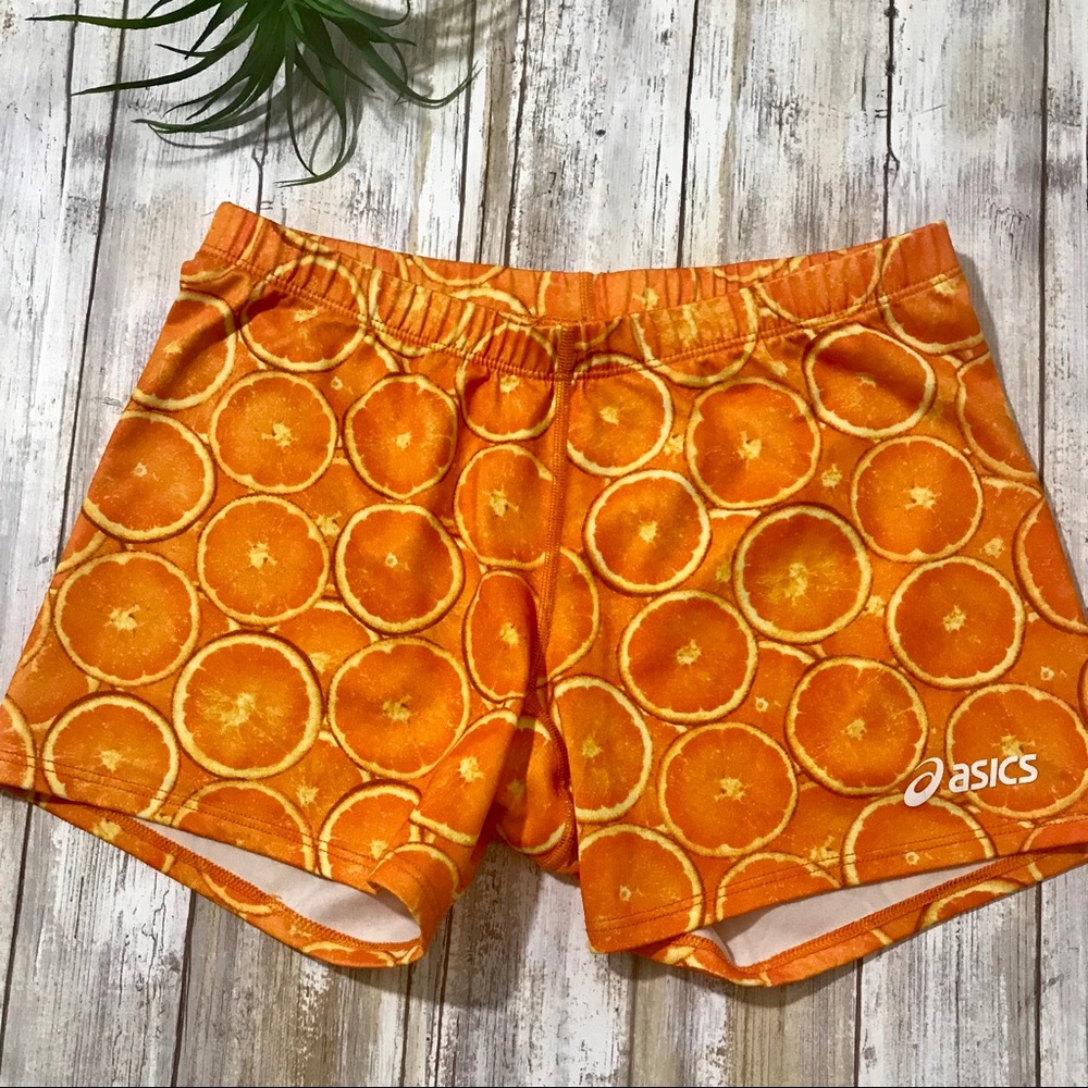 Asics Orange Slice Print Women’s Running Shorts